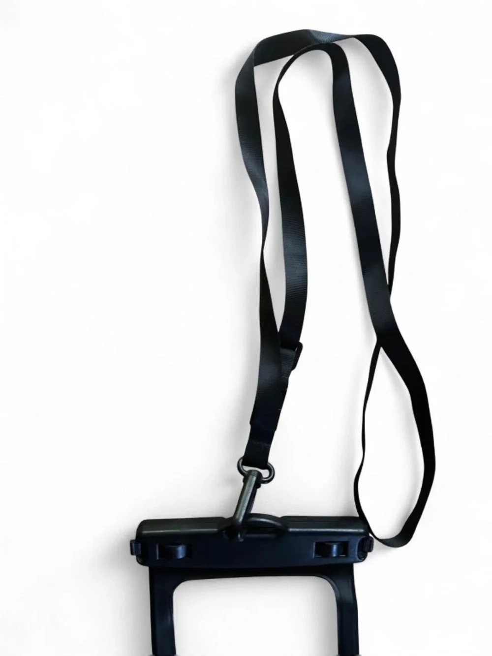 Clear Waterproof Phone Pouch with Black Strap